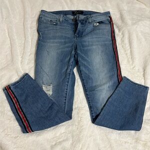 Women’s Denim Jeans with Stripes